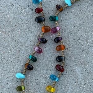 Bundle 3 for 50% off Deadstock 1970s Long Multicolored Glass Bead Strand